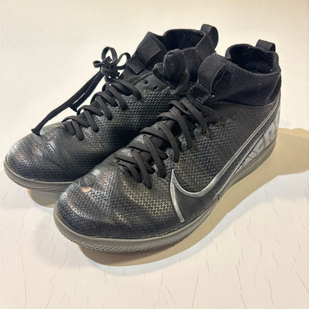 Nike Black Mecurical Kids Soccer Shoes - 3Y